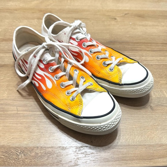 Converse Chuck Taylor 70 Flames Fire Tennis Shoe Sneaker - Picture 1 of 10